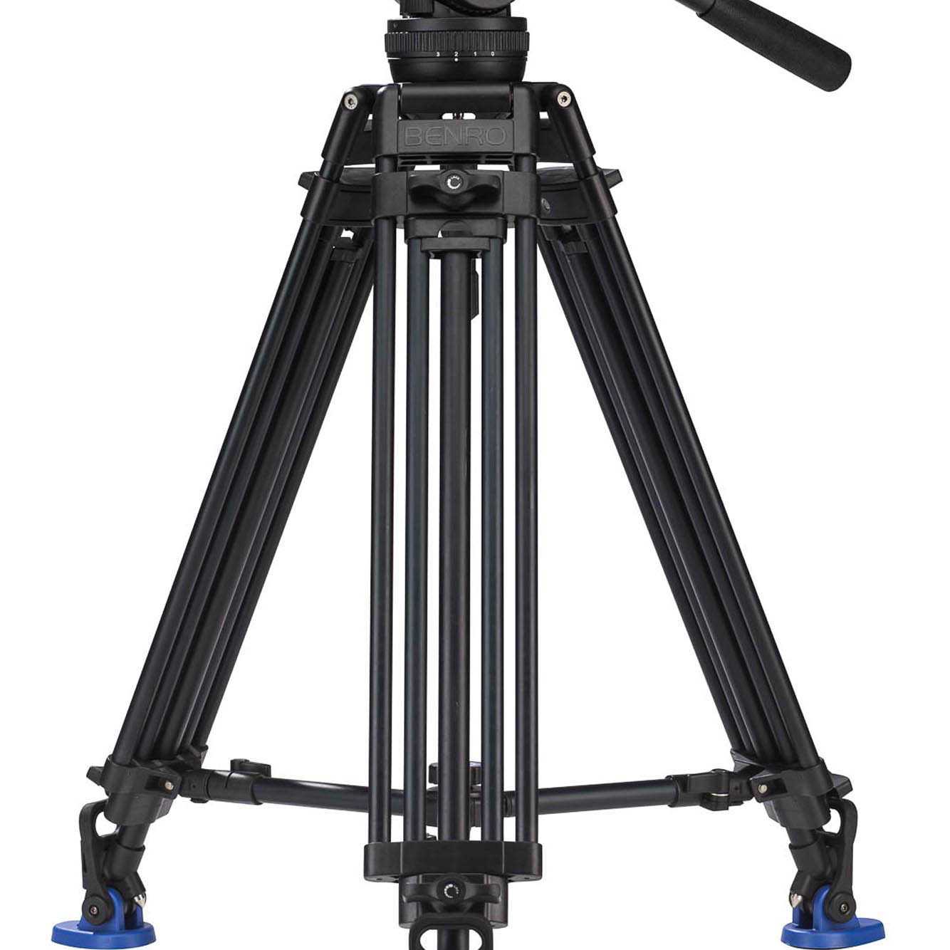 Videostatief dual tube met videokop BV10 - Professional