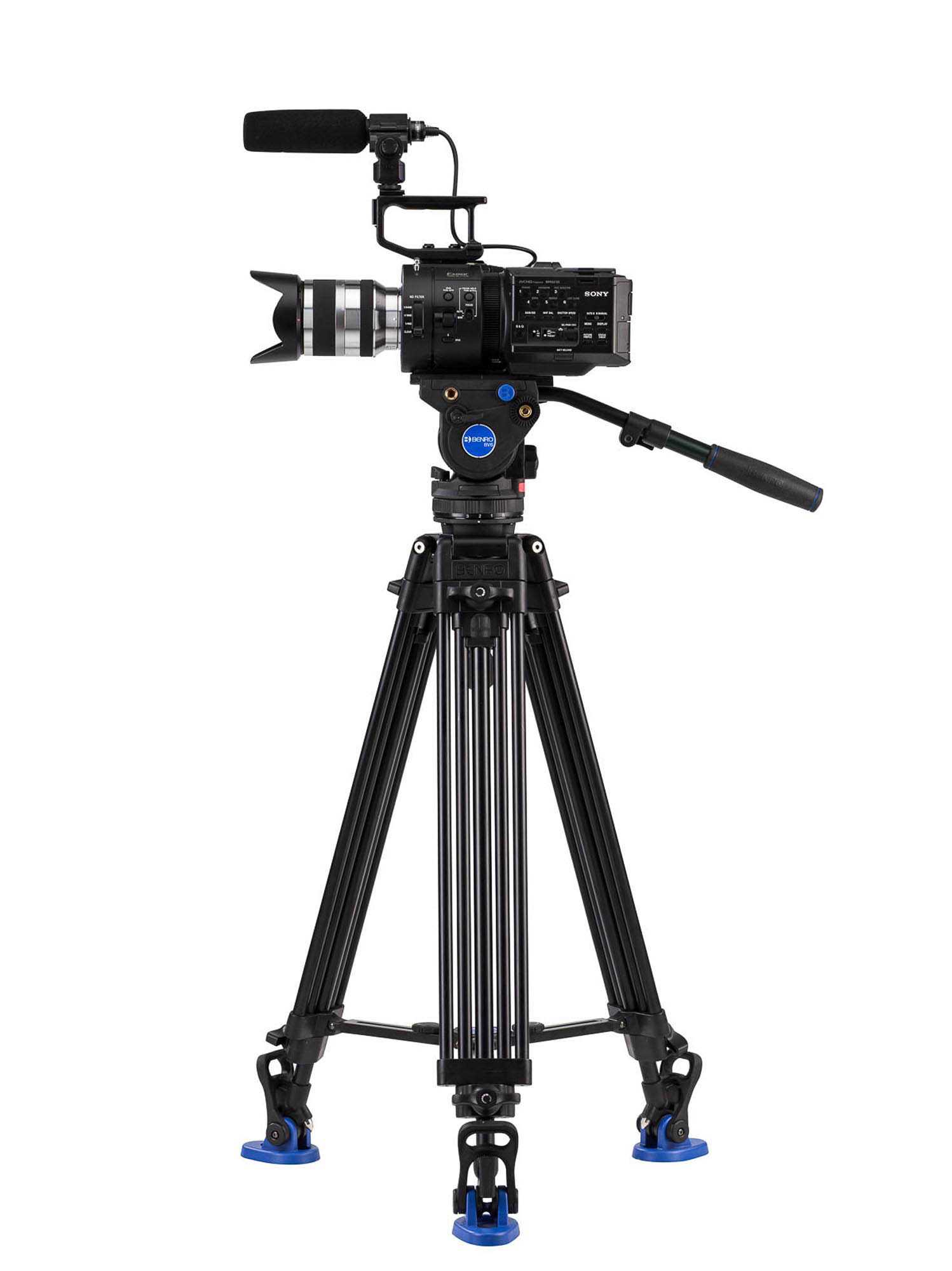 Videostatief dual tube met videokop BV6 - Professional - Afbeelding 4