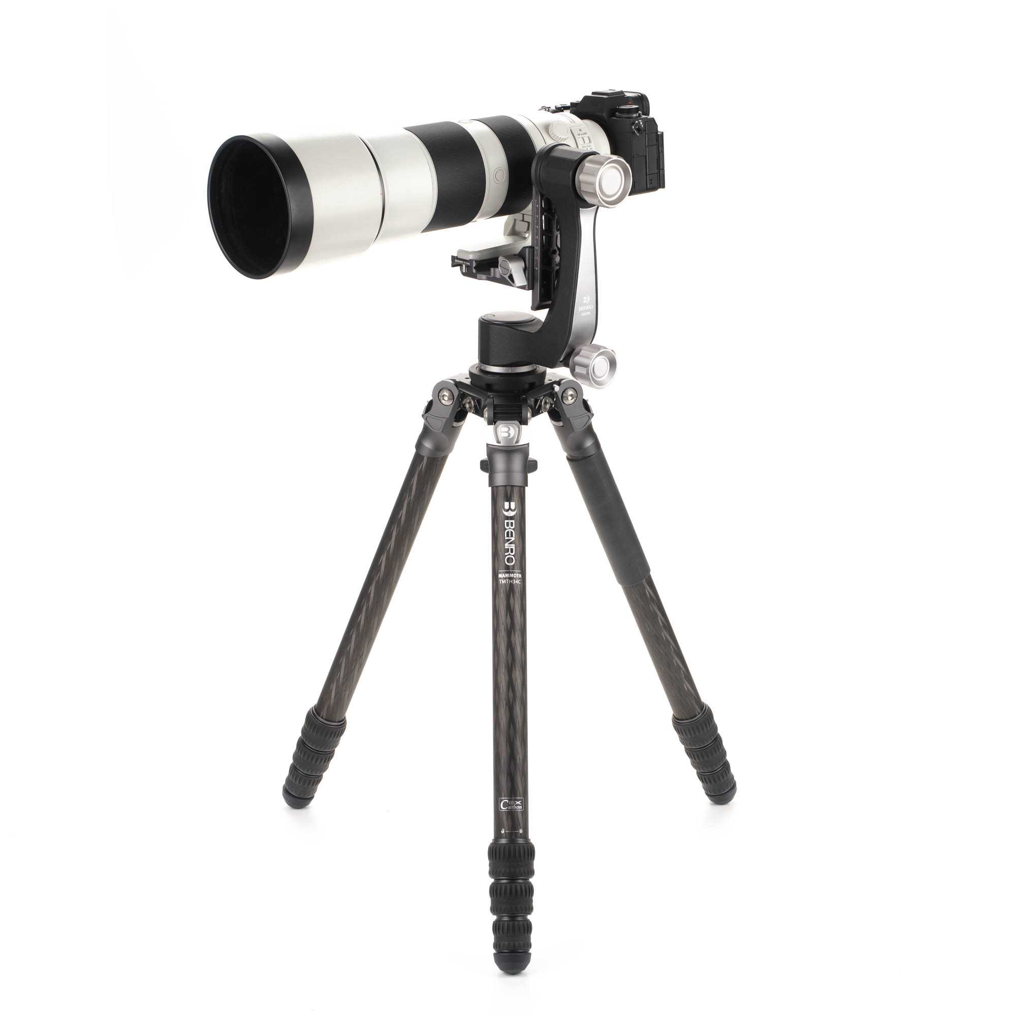 Statief zonder middenkolom - Carbon 3-serie 4 secties - Mammoth - Afbeelding 17