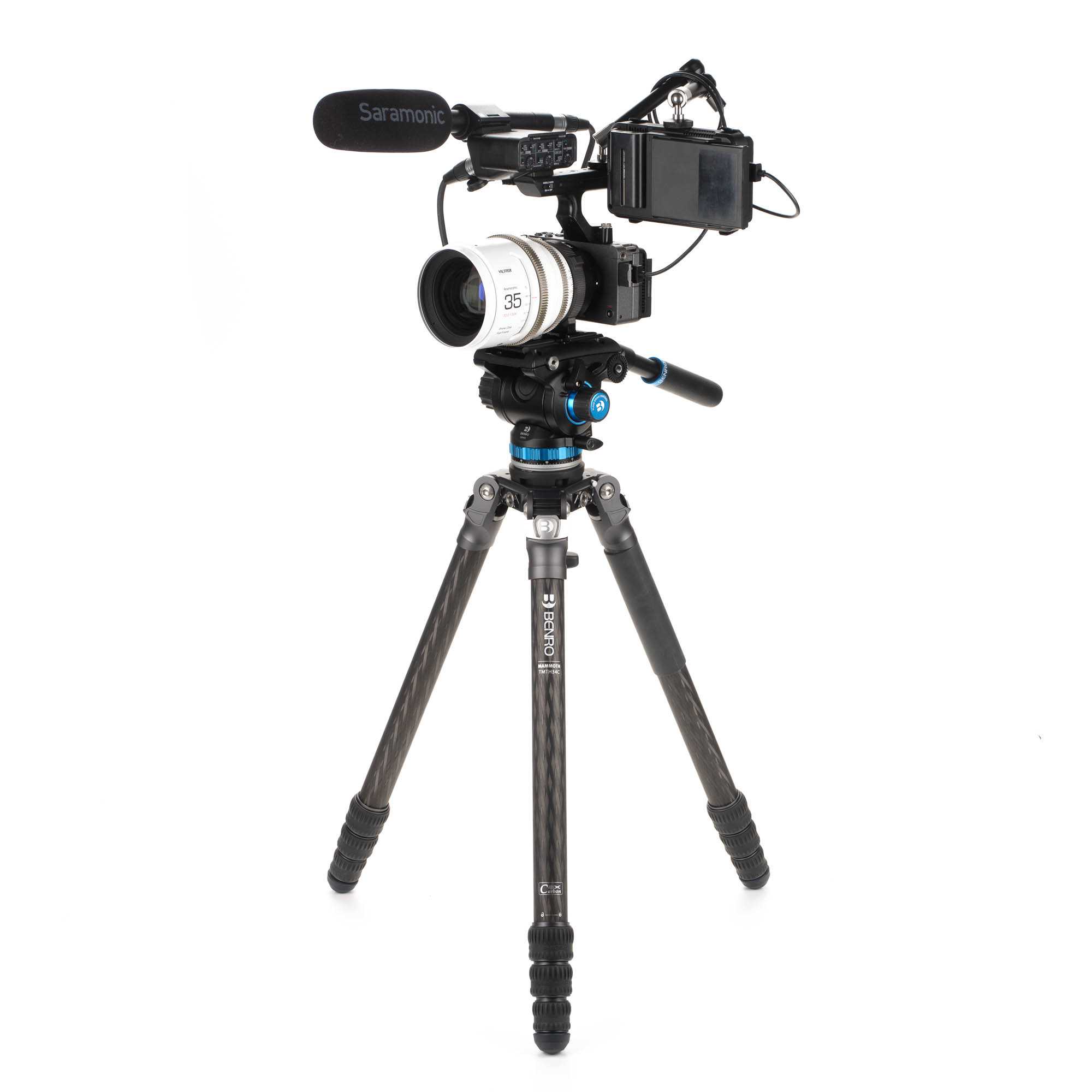 Statief zonder middenkolom - Carbon 3-serie 4 secties - Mammoth - Afbeelding 21